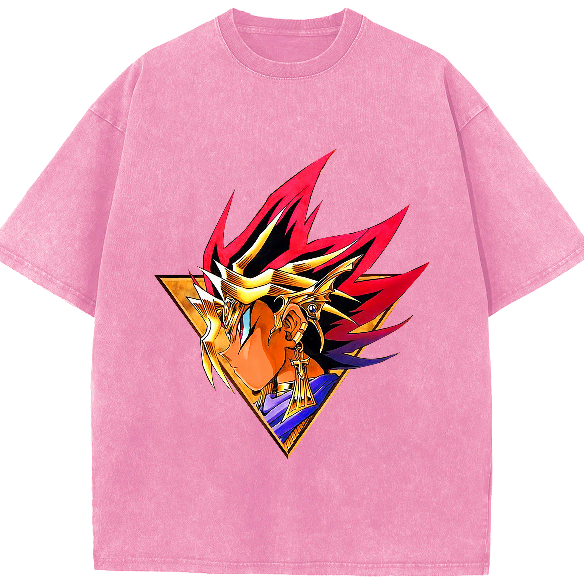 （画像用） 遊☆戯☆王 Yu-Gi-Oh! 綿100% ヴィンテージ風 半袖Tシャツ（フロントプリント）